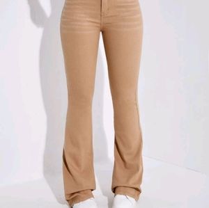 SHEIN Frenchy Slant Pocket Cat Whisker Bootcut Leg Jeans